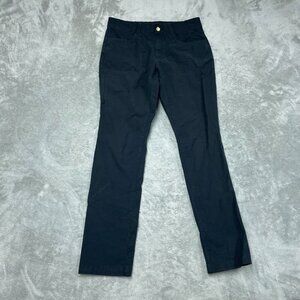 Kirkland Signature Mens Black Pants 32x34 Stretch Cotton Blend a1616